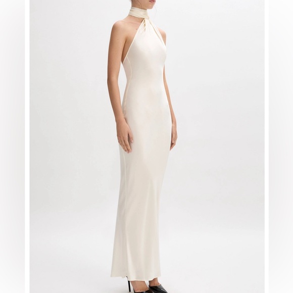 Beare Park Silk Satin Neck Tie Dress size 8 (us 4) - Picture 5 of 5